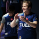 Taimou, right, after a match at the Overwatch League